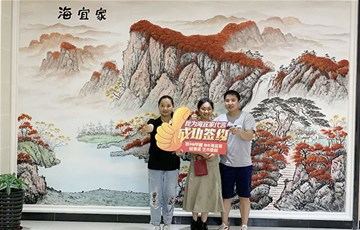 海宜家硅藻泥艺术壁材捷报频传，重庆南川加盟商成功签约!